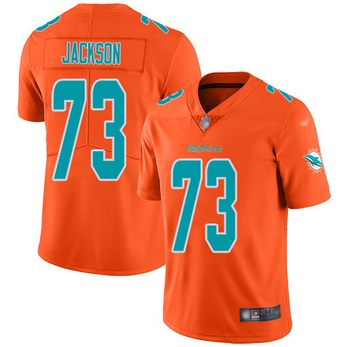 Nike Miami Dolphins #73 Austin Jackson Orange Youth Stitched NFL Limited Inverted Legend Jersey